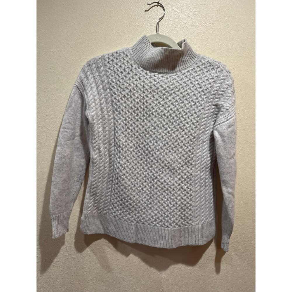 Vineyard Vines Mock Neck Sweater Wool Cashmere gray size xxs